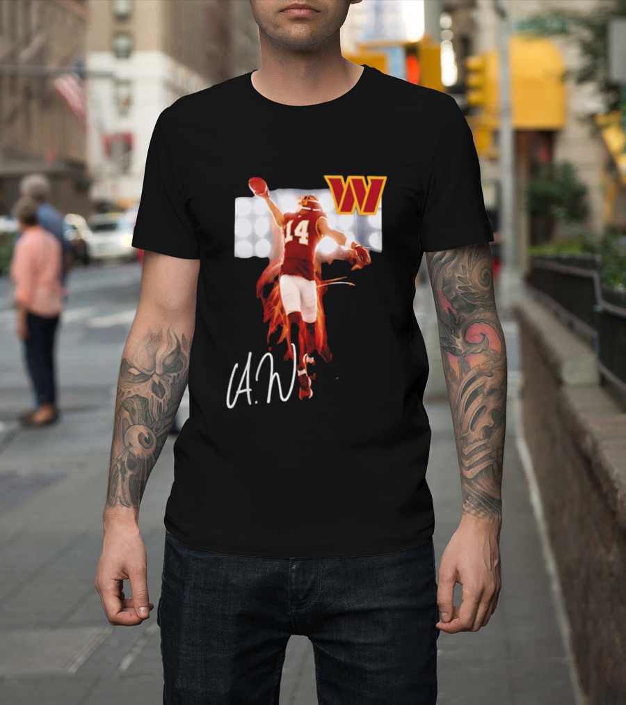 Washington Commanders Antonio Williams 14 AW Football Legacy Rookie T-Shirt