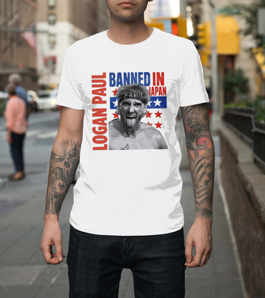 Logan Paul Banned In Japan Stars And Stripes T-Shirt