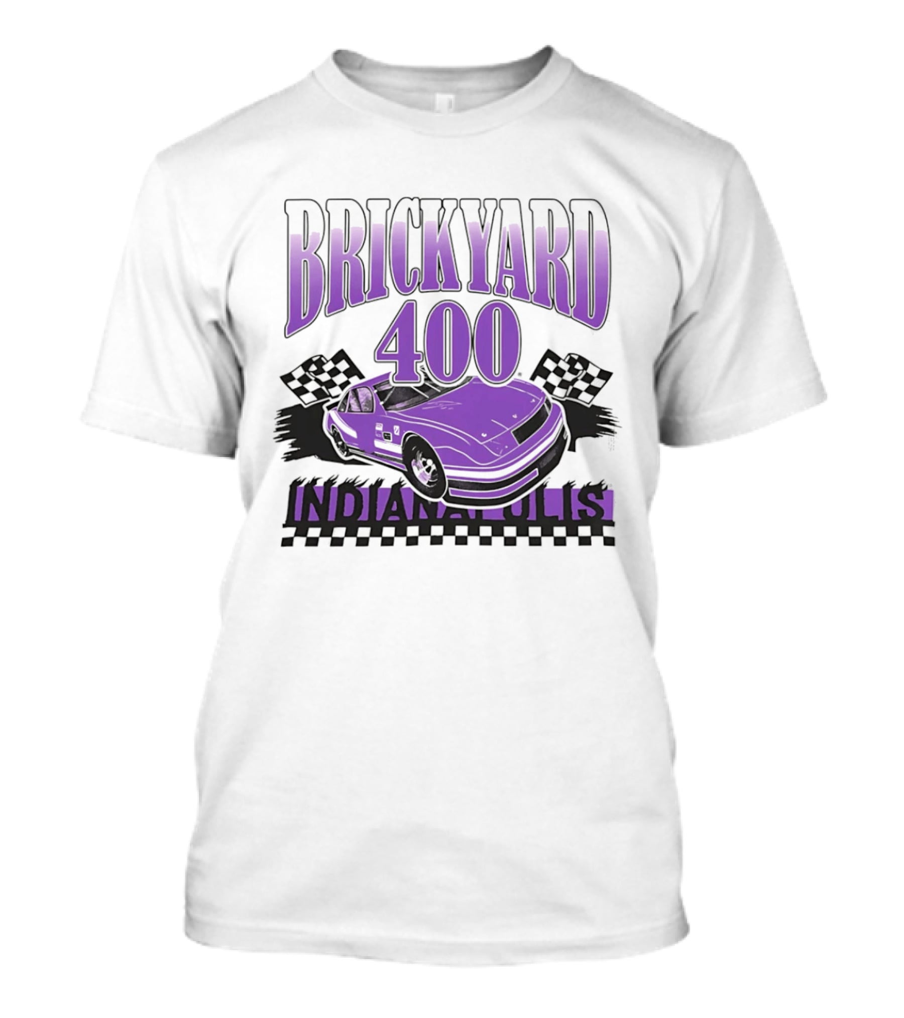 Brickyard 400 Indianapolis Purple Race Car NASCAR Event T-Shirt