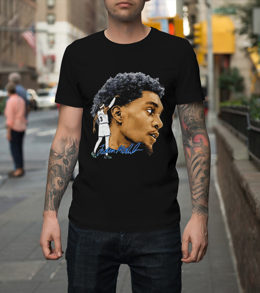 Anthony Edwards Minnesota Timberwolves Jordan McLaughlin Signature T-Shirt