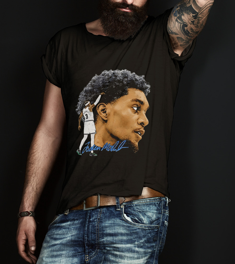 Anthony Edwards Minnesota Timberwolves Jordan McLaughlin Signature T-Shirt