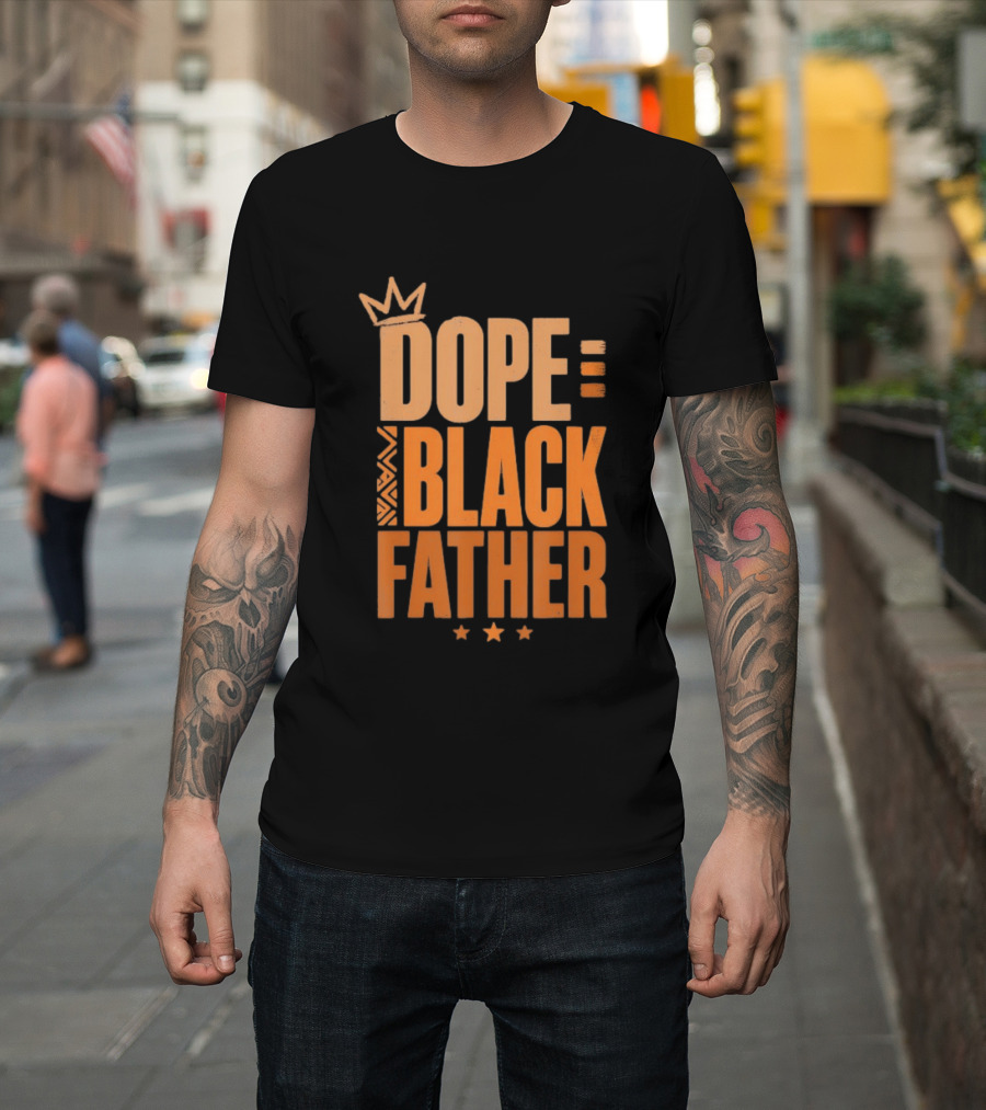 Dope Black Father Crown Stars T-Shirt
