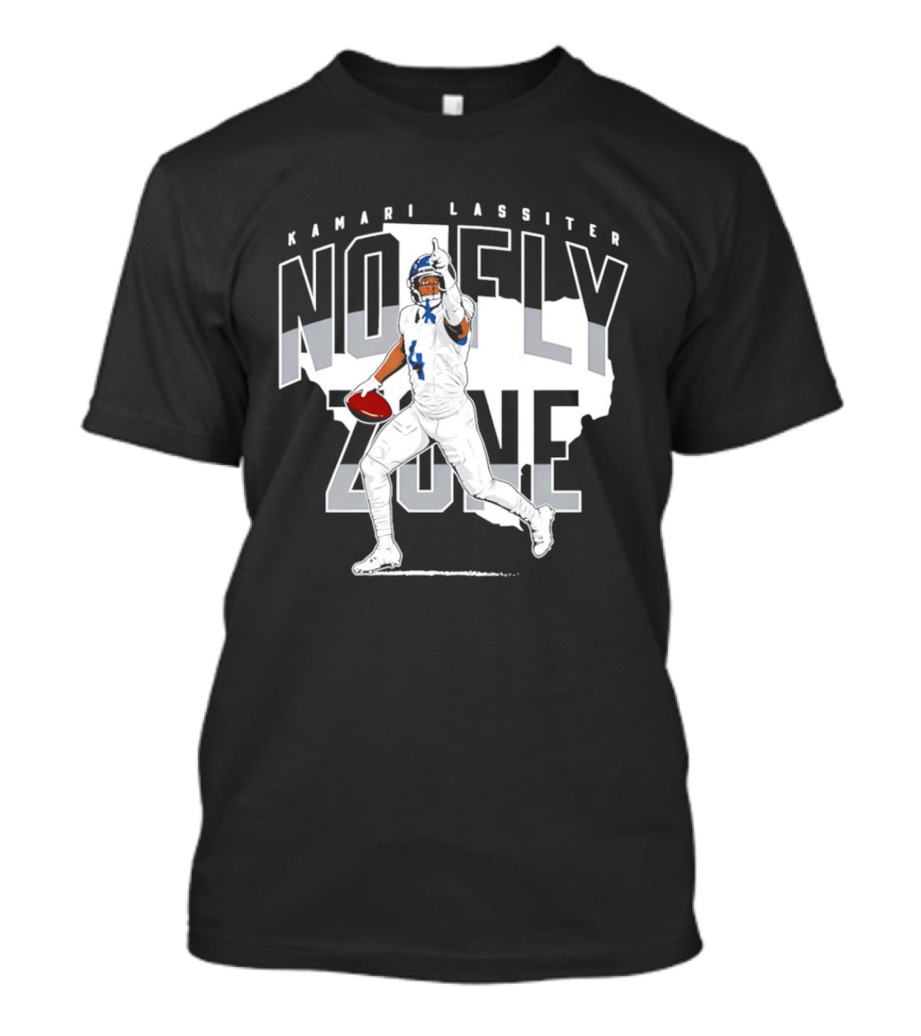 Kamari Lassiter No Fly Zone Football T-Shirt