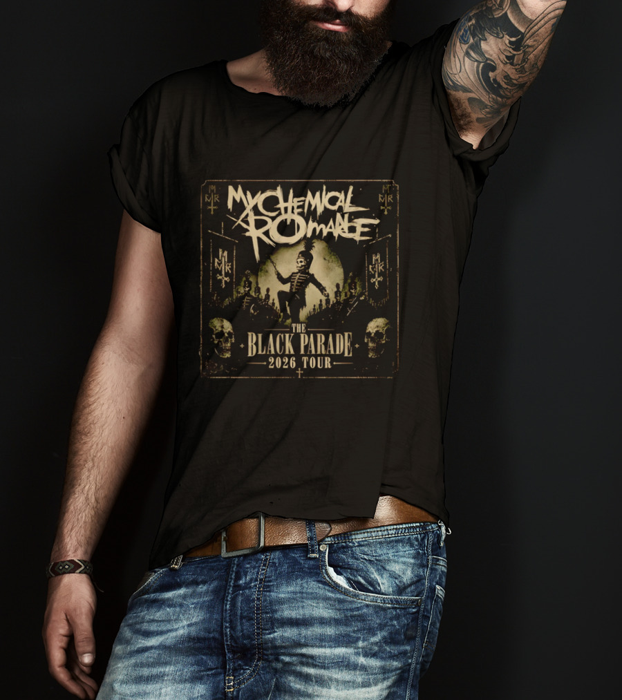 My Chemical Romance The Black Parade 2026 Tour Skull Soldier T-Shirt