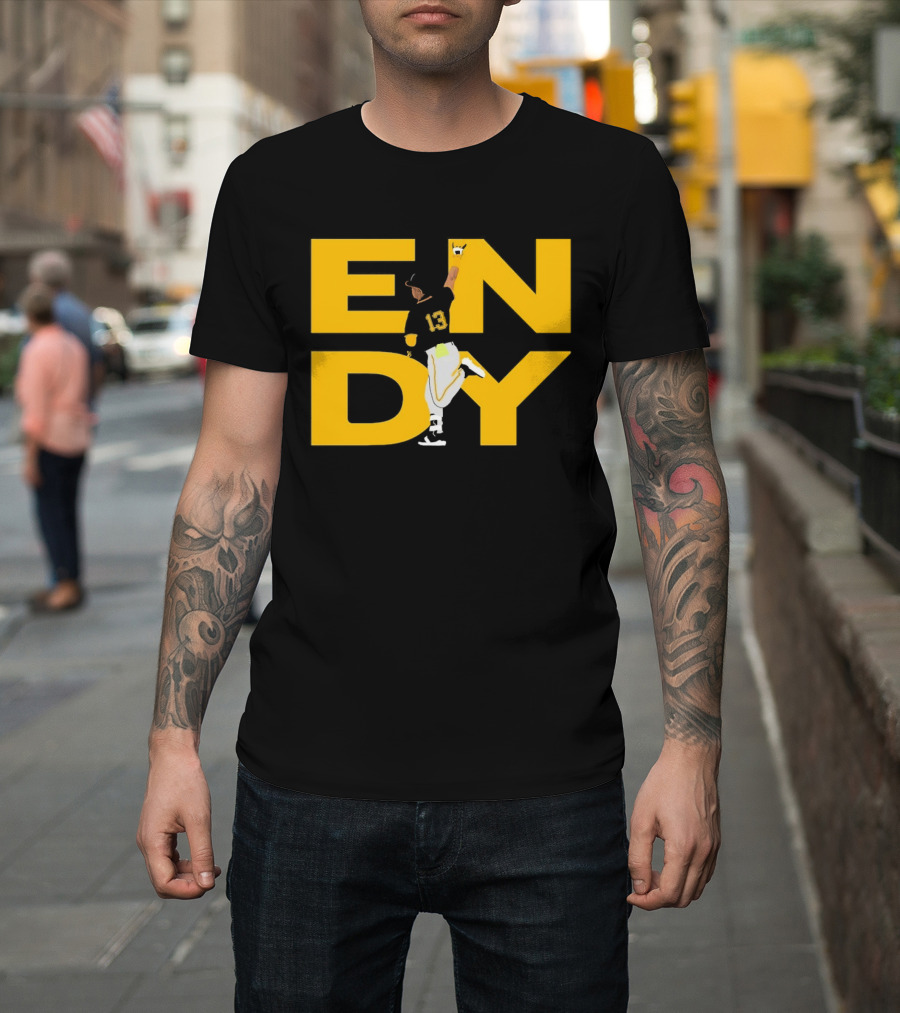 Endy Rodríguez 13 Pittsburgh Pirates Baseball T-Shirt