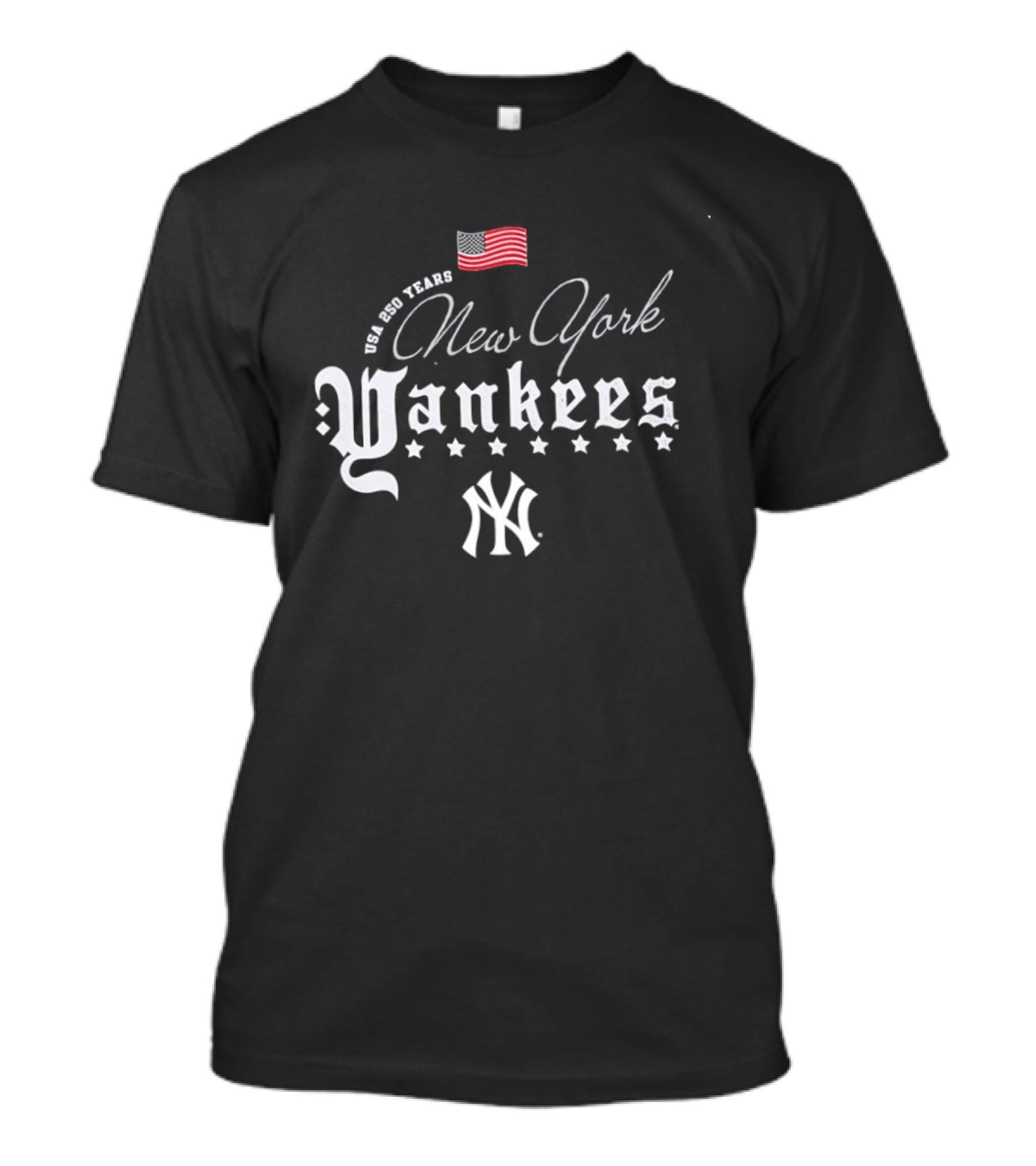 We Are Team USA New York Yankees Stars Red White Blue MLB 250 Years Happy 4th Of July T-Shirt