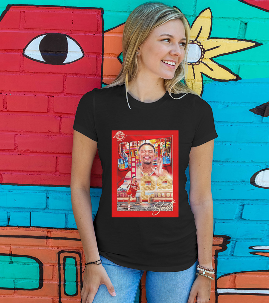 Tyrus Smith Diablos Rojos 24 Basketball San Francisco Bridge T-Shirt