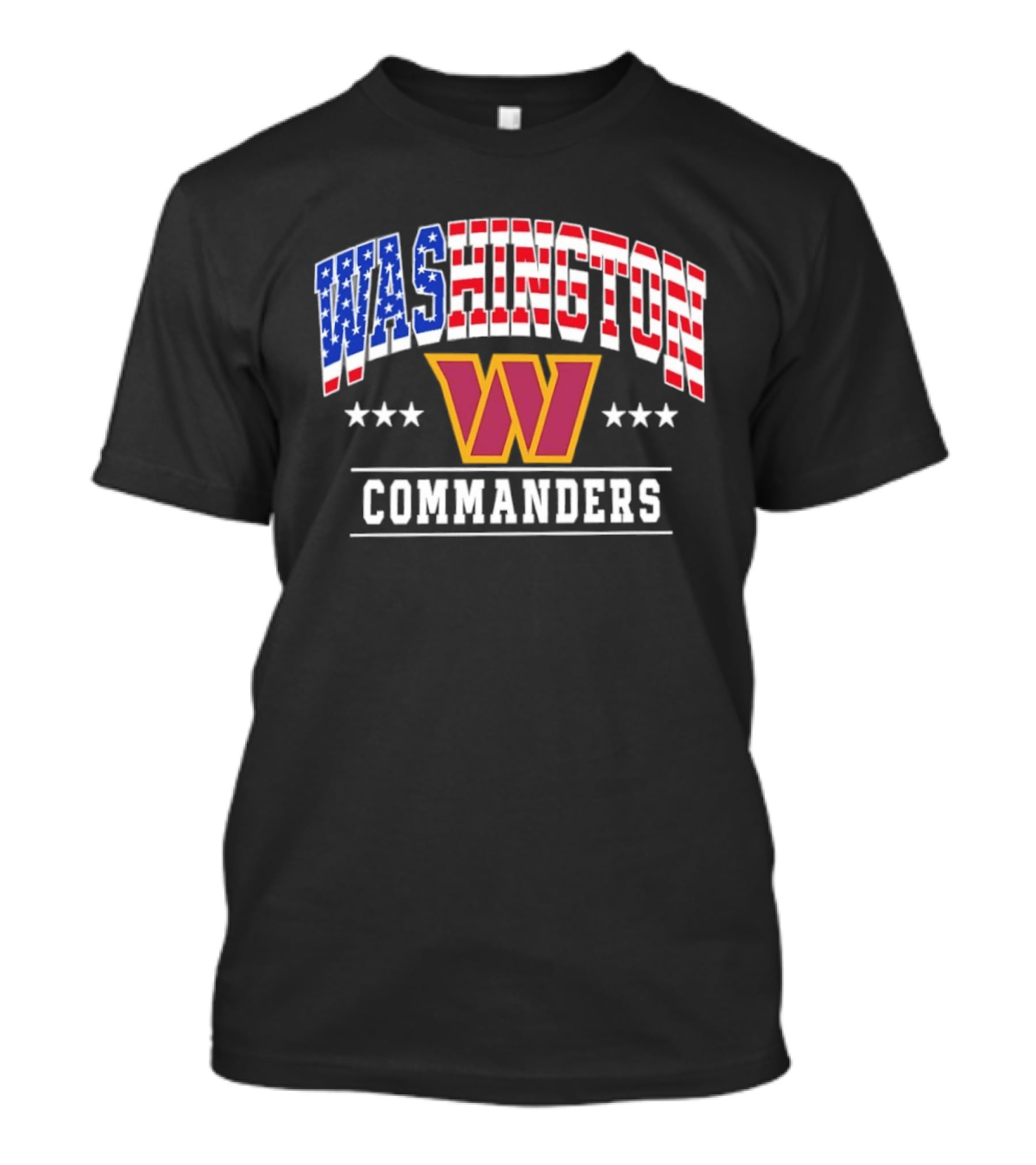 Washington Commanders 1776 2026 250 Years 4th Of July American Flag Stars T-Shirt