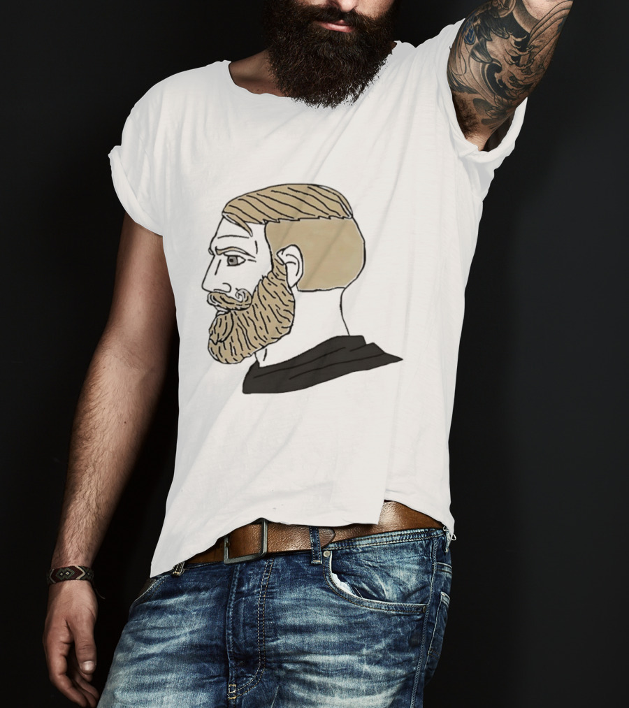Chad Complex Gigachad Meme Alpha Male Profile T-Shirt