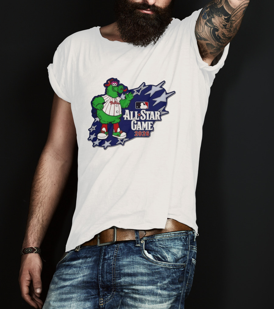 Philadelphia Phillies MLB All Star Game 2026 Phanatic Stars T-Shirt
