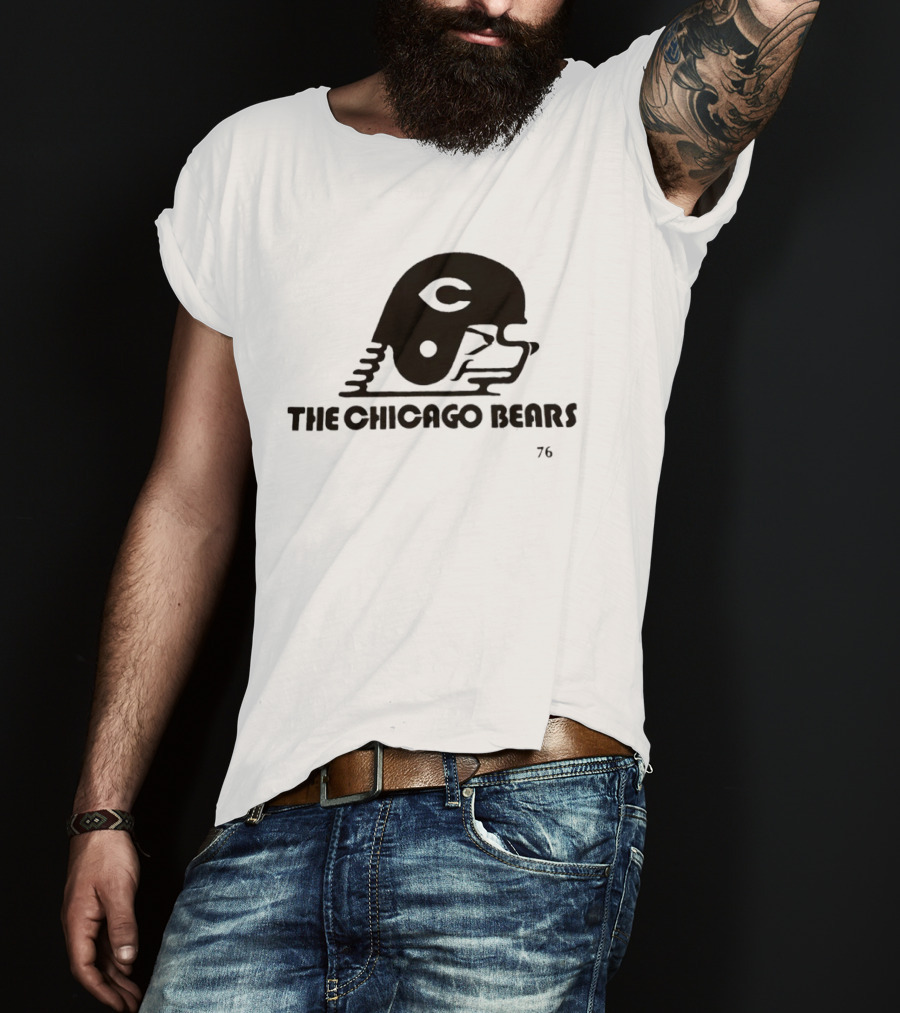 The Chicago Bears Helmet Logo 76 T-Shirt