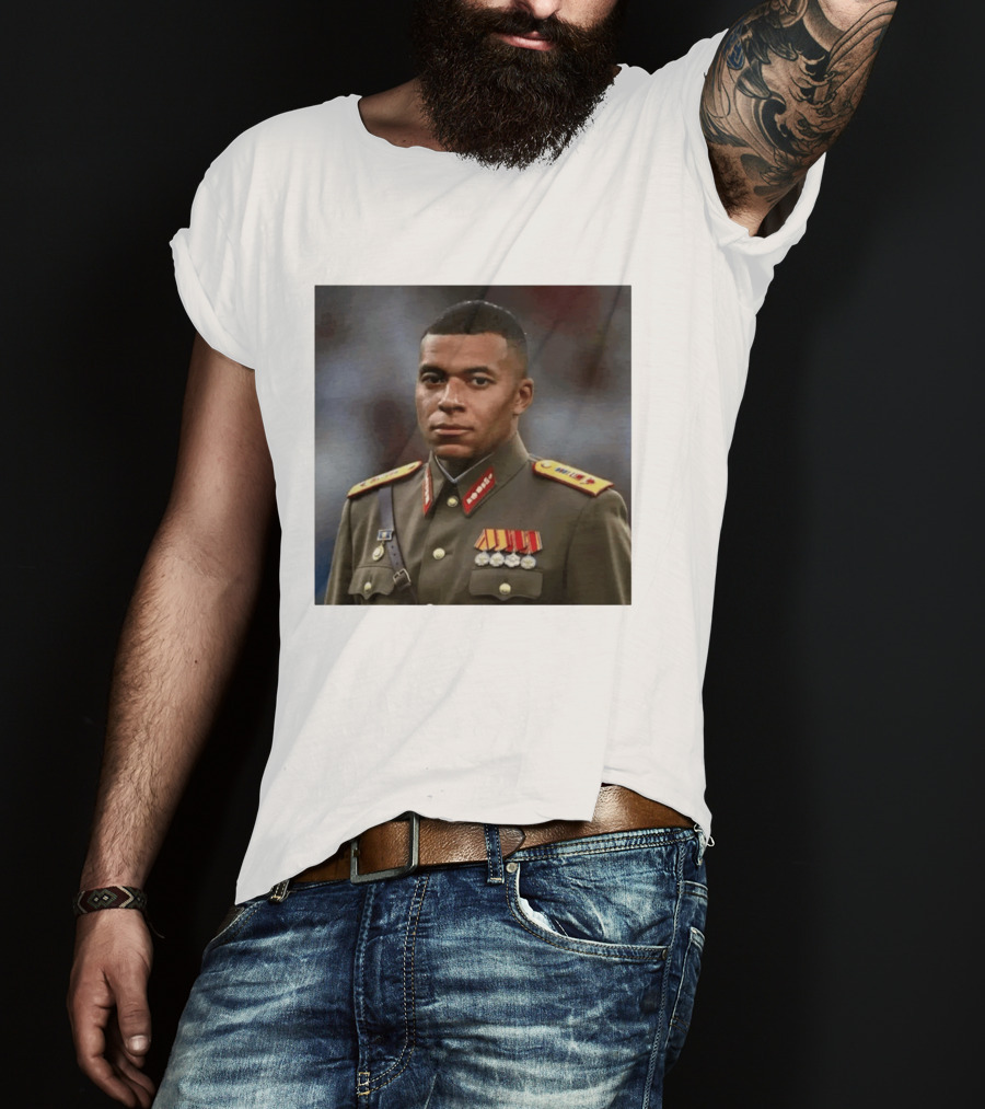 Kylian Mbappe Military Uniform Real Madrid Dictator T-Shirt
