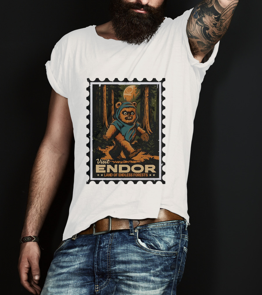 Visit Endor Land Of Endless Forests Ewok Moonlit Adventure T-Shirt