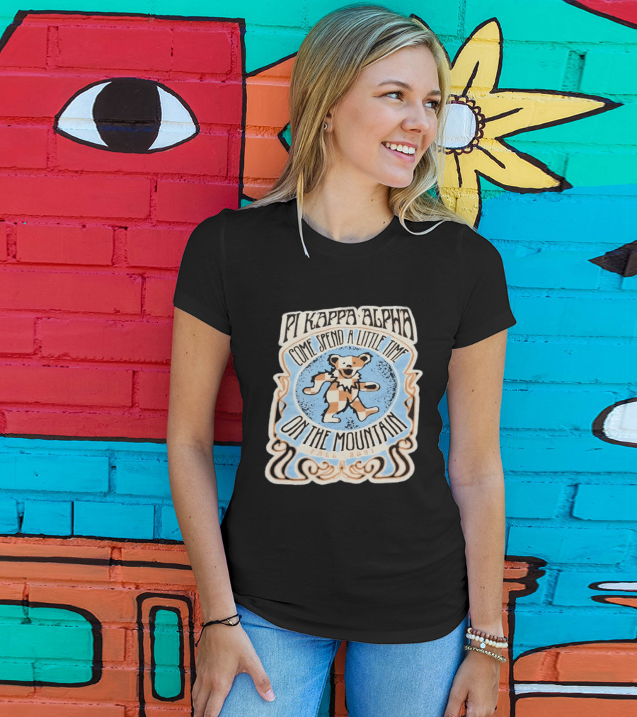 Pi Kappa Alpha Come Spend A Little Time On The Mountain Fall 2021 Bear T-Shirt