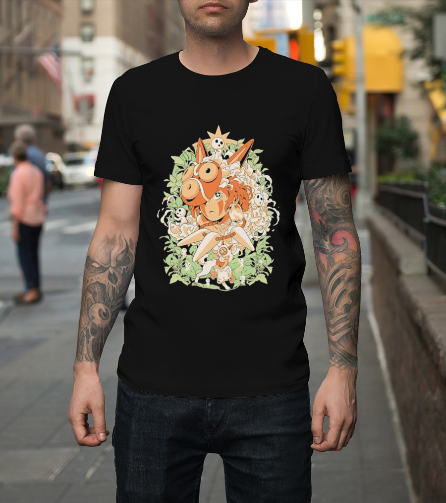 Princess Mononoke Moro Kodama Spirit Forest Adventure T-Shirt