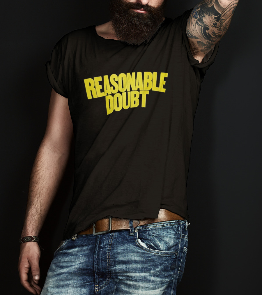 Reasonable Doubt Jay Z Hip Hop Rap Album Classic Bold Yellow T-Shirt