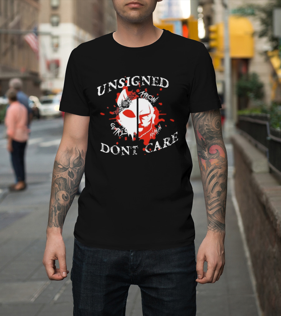 Unsigned Dont Care Aaron Gary Anakin Split Mask T-Shirt