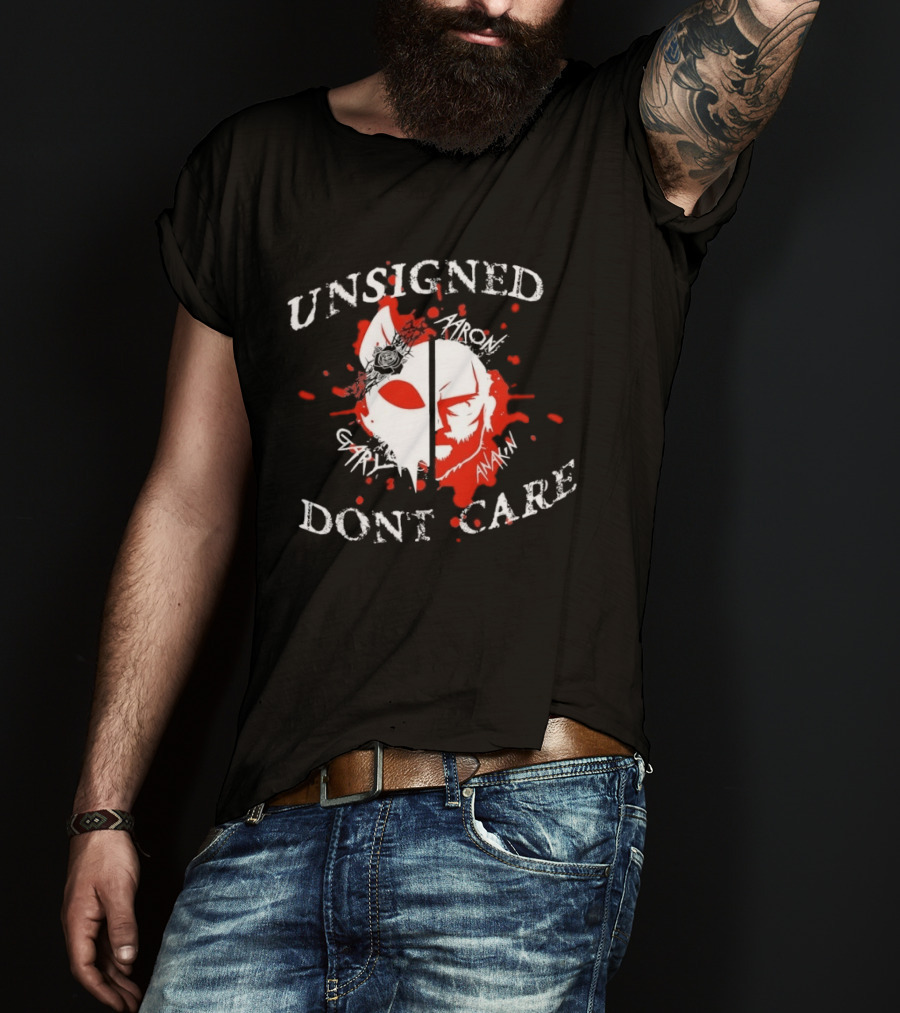 Unsigned Dont Care Aaron Gary Anakin Split Mask T-Shirt