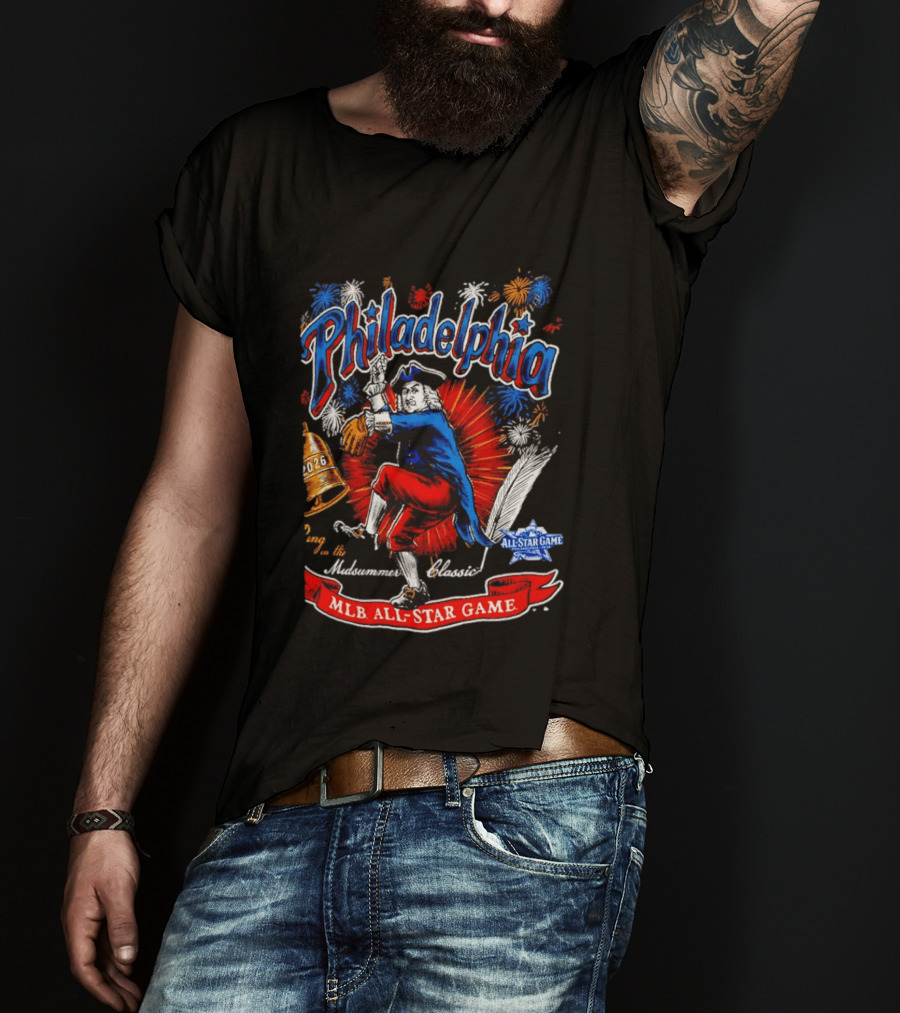 Philadelphia 2026 MLB All Star Game Midsummer Classic Fireworks T-Shirt
