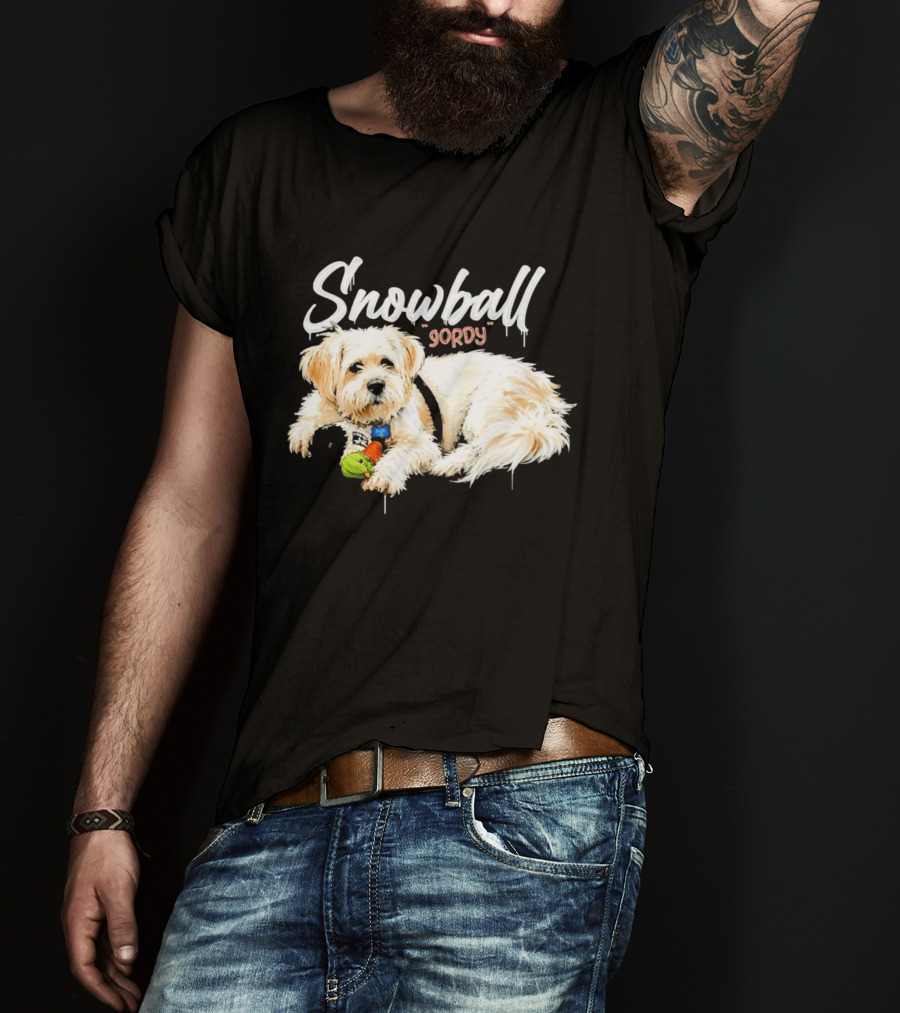 Snowball Gordy Dog With Playful Plush Toy T-Shirt