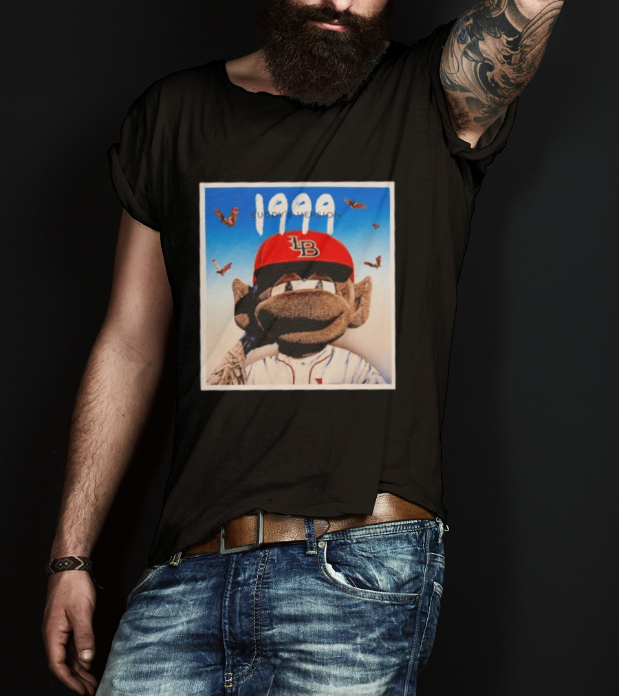 1999 Buddy's Version LB Red Cap Baseball T-Shirt
