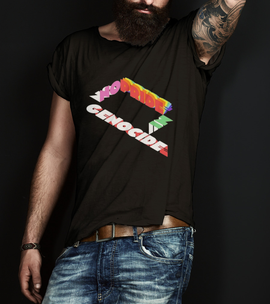 No Pride In Genocide Colorful 3D T-Shirt