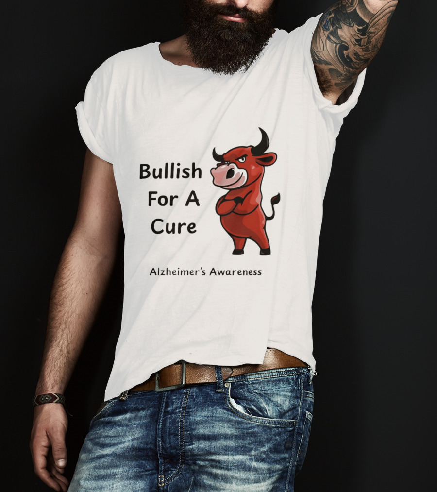 Bullish For A Cure Alzheimer's Awareness Red Bull T-Shirt