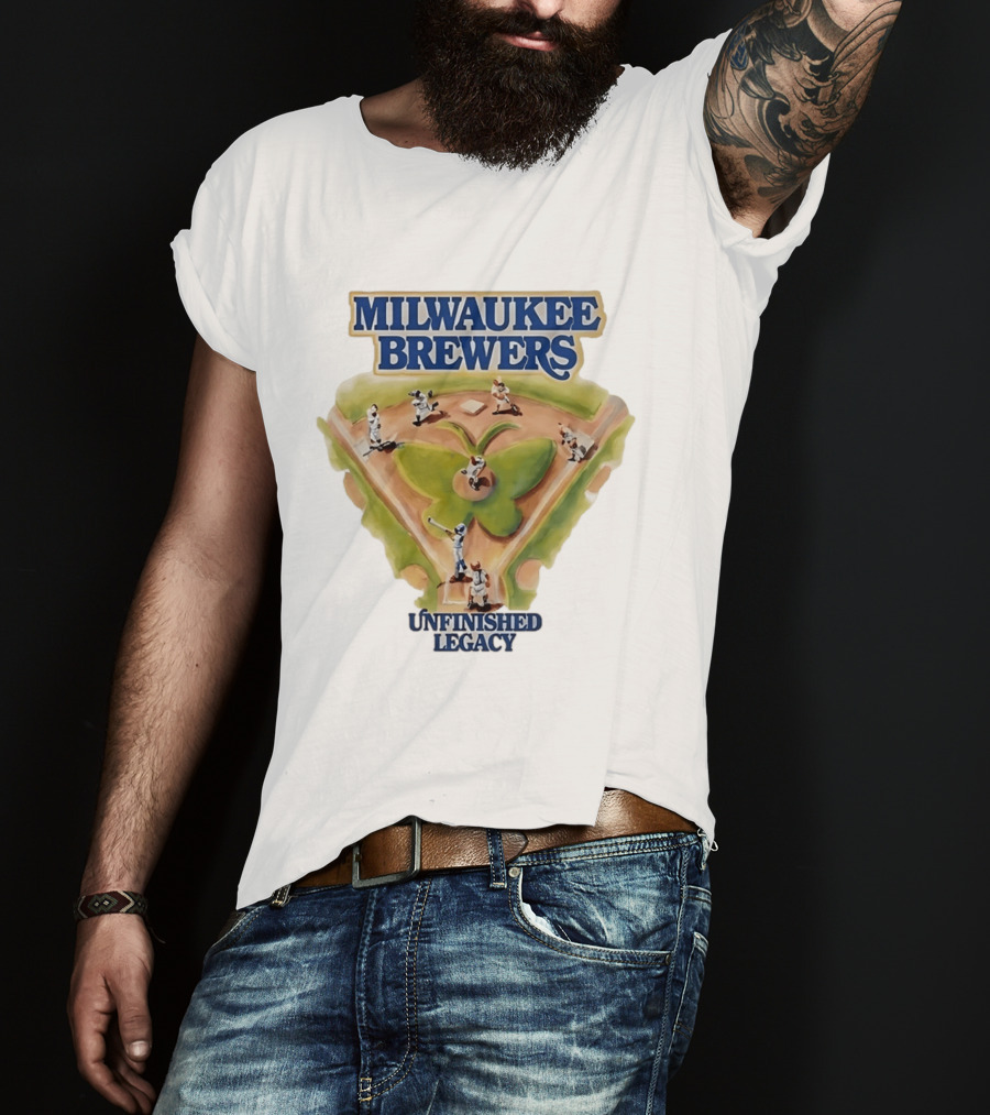Milwaukee Brewers Unfinished Legacy Baseball Field T-Shirt