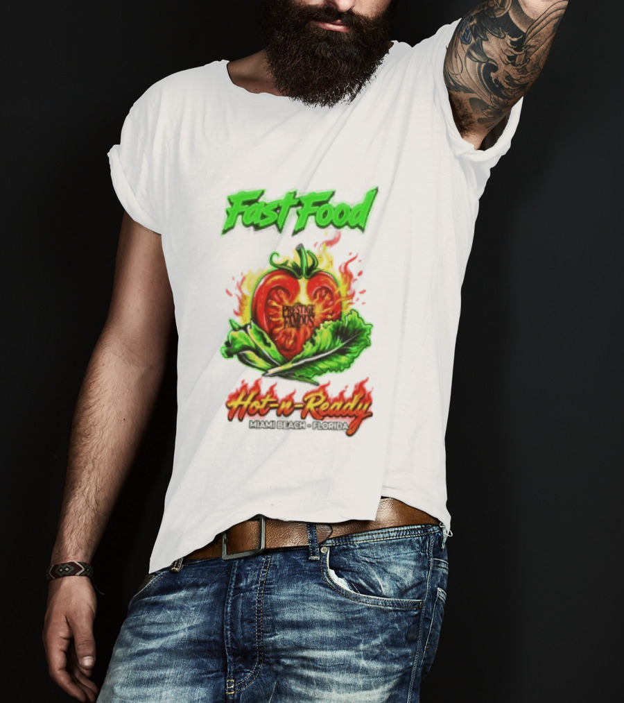 Fast Food Prestige Famous Hot N Ready Miami Beach Florida T-Shirt