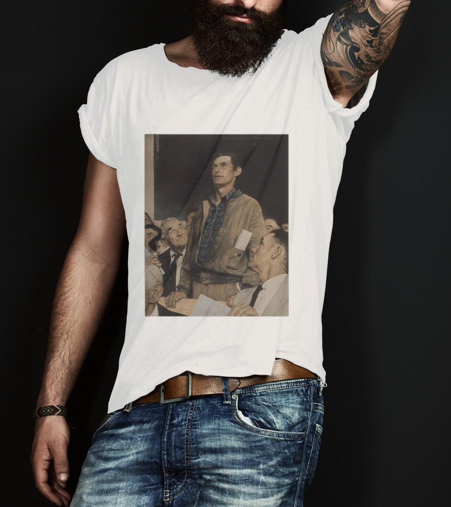 Norman Rockwell Four Freedoms 1943 Freedom Of Speech Timeless T-Shirt