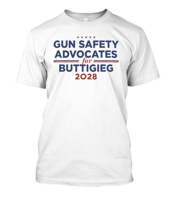 Gun Safety Advocates For Buttigieg 2028 T-Shirt
