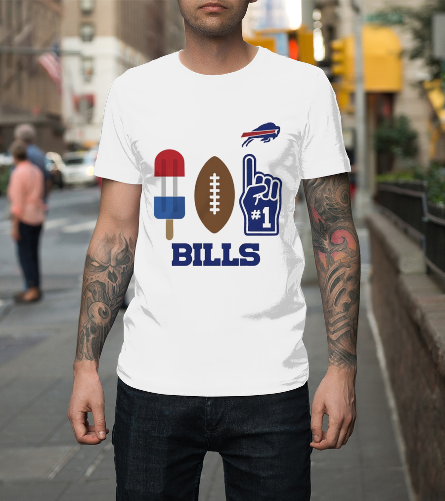 Buffalo Bills Football Popsicle Foam Finger 2026 Season T-Shirt