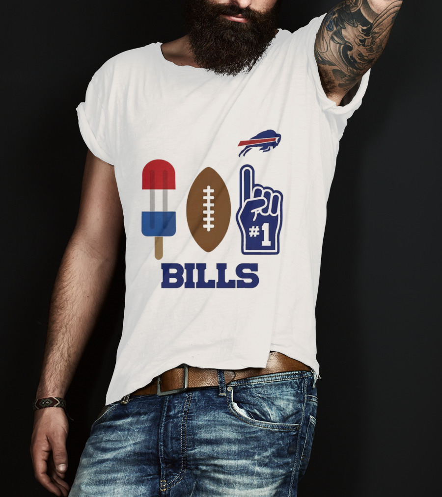 Buffalo Bills Football Popsicle Foam Finger 2026 Season T-Shirt
