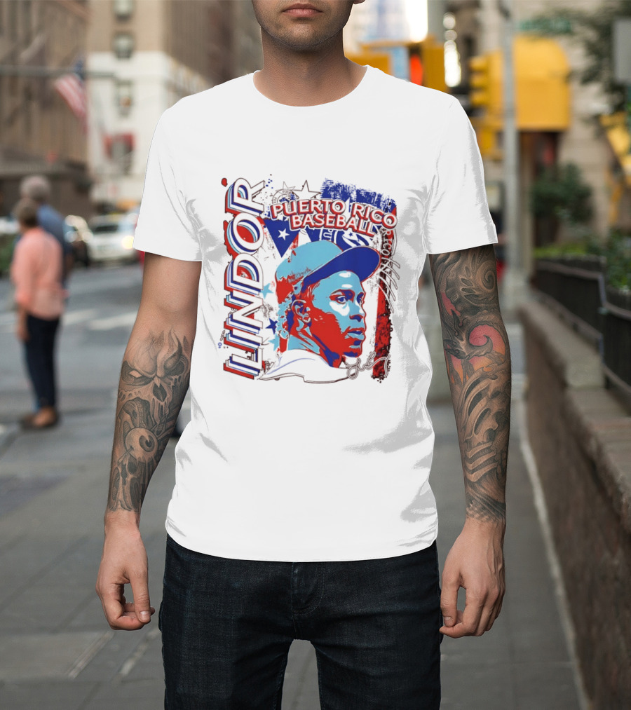 Francisco Lindor Puerto Rico Baseball MLB Player T-Shirt
