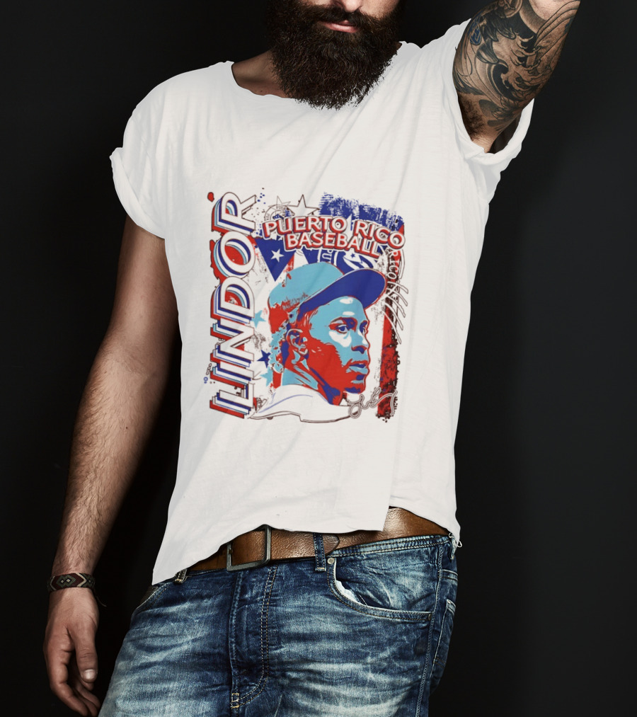 Francisco Lindor Puerto Rico Baseball MLB Player T-Shirt