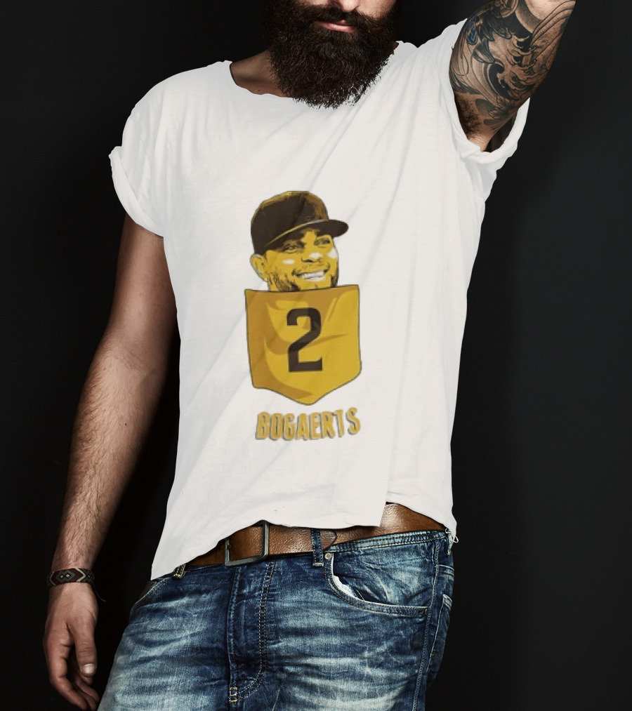 Xander Bogaerts 2 San Diego Padres Baseball MLB Pocket T-Shirt