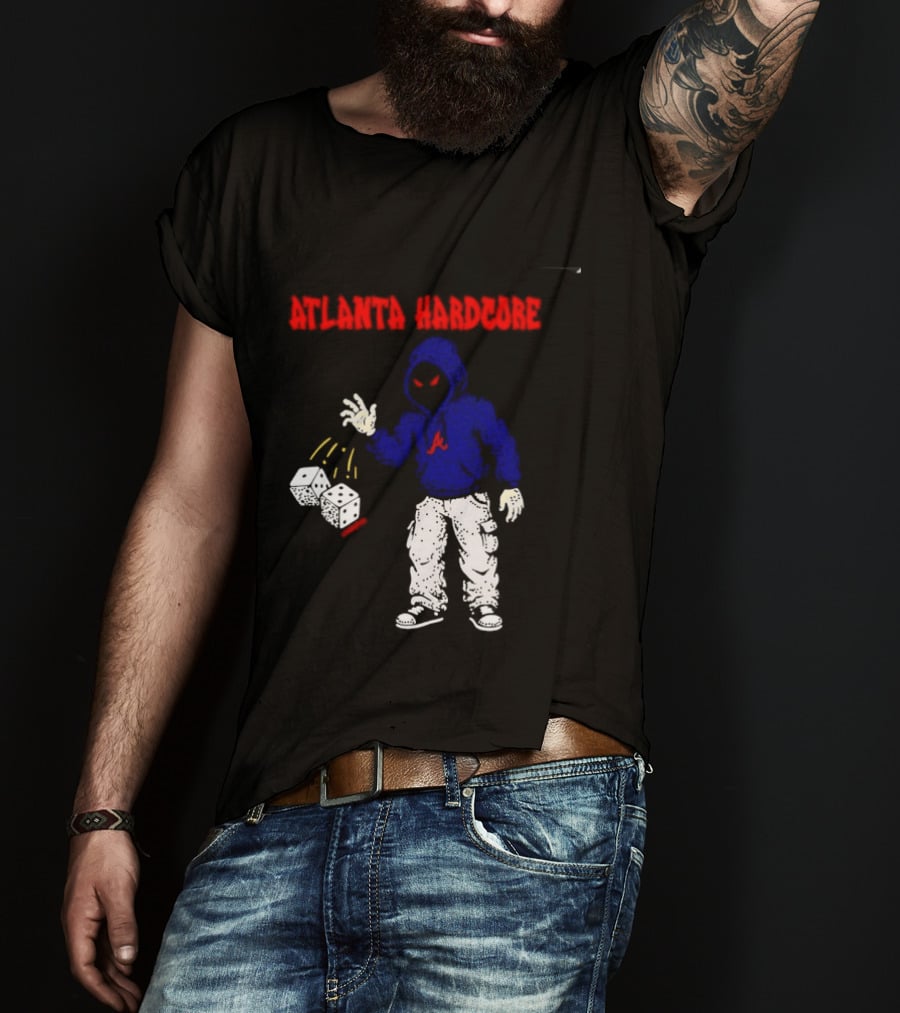 Atlanta Hardcore Braves Dice Throw Streetwear T-Shirt