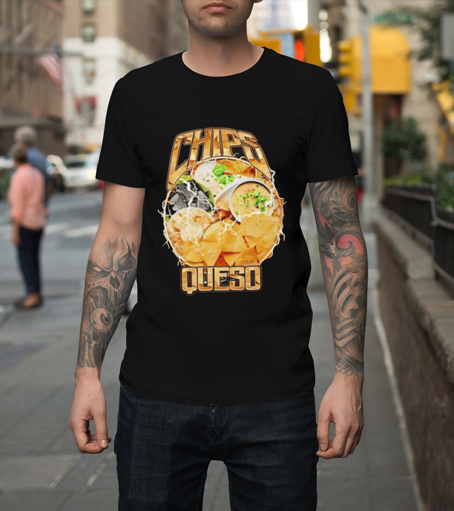Chips Queso Lightning Bold Flavor Snack Experience T-Shirt