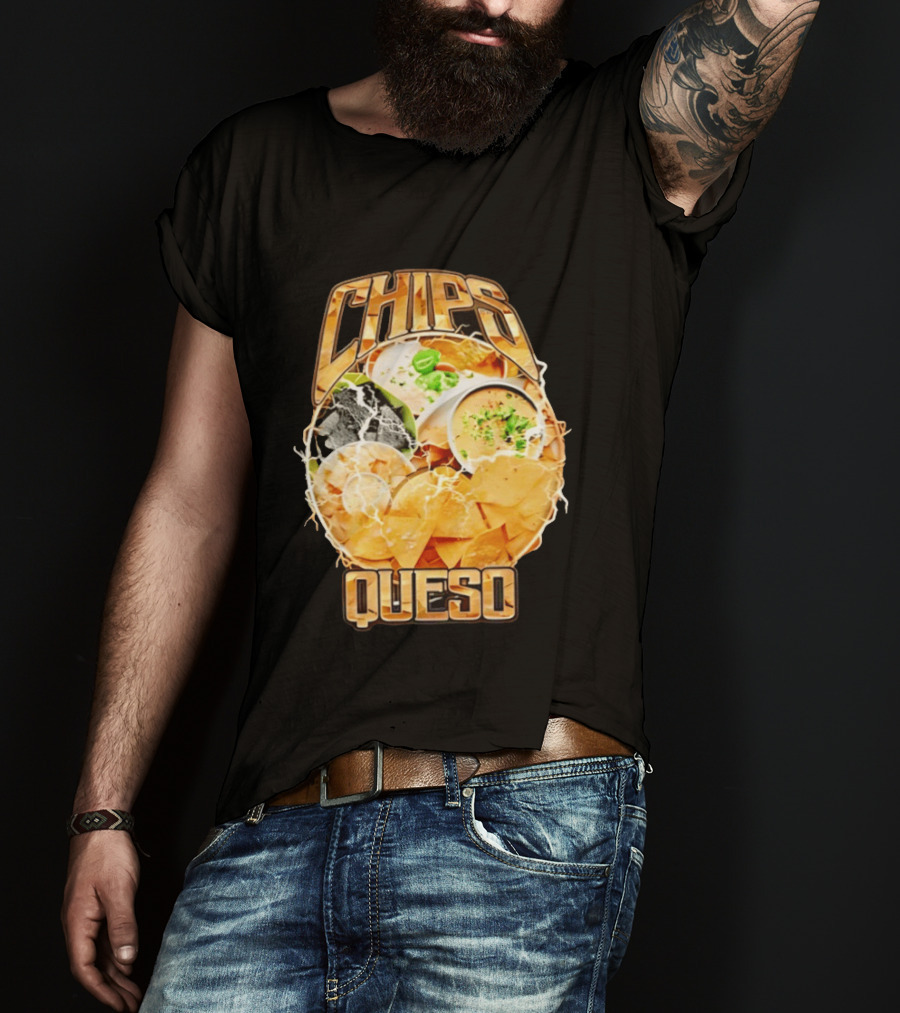 Chips Queso Lightning Bold Flavor Snack Experience T-Shirt