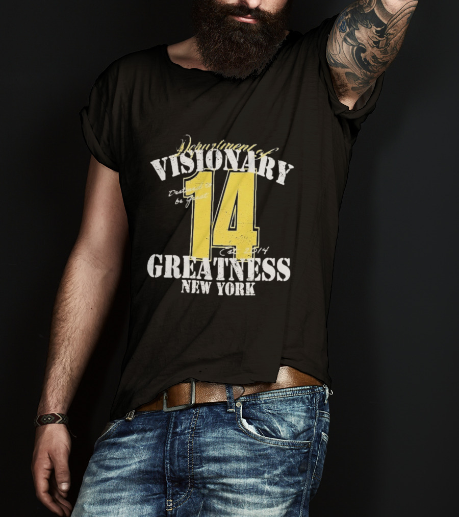 Department Of Visionary Greatness 14 New York Est 2014 T-Shirt