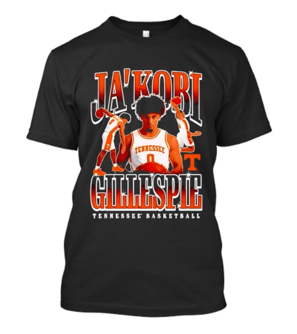 Ja'Kobi Gillespie Tennessee Volunteers Basketball Player Number 0 T-Shirt