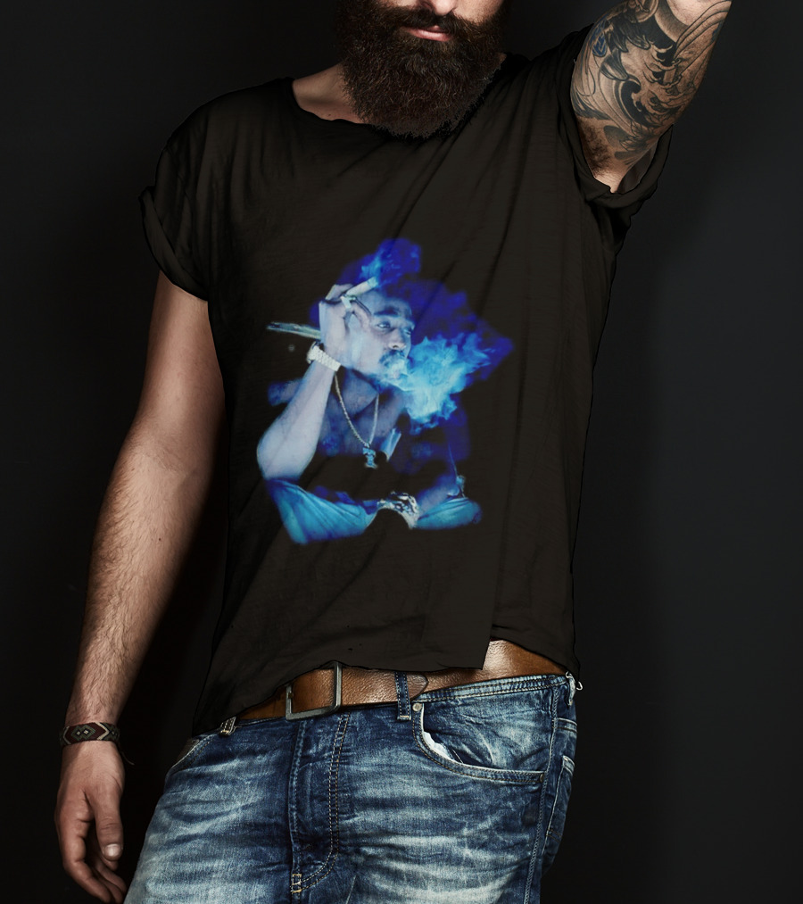 Janet Jackson Thug Life Smoking 2Pac T-Shirt