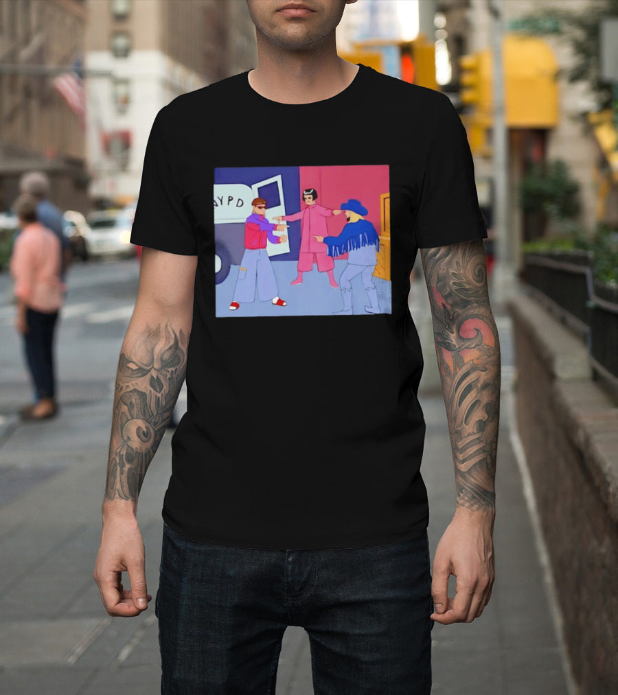 Oliver Tree NYPD Spider Man Pointing Meme T-Shirt