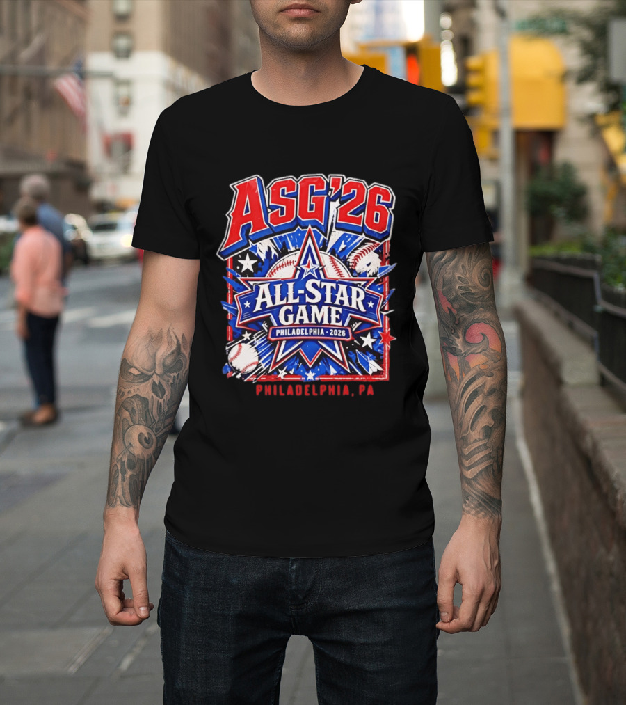 Philadelphia Phillies ASG '26 All Star Game Philadelphia PA Baseball T-Shirt
