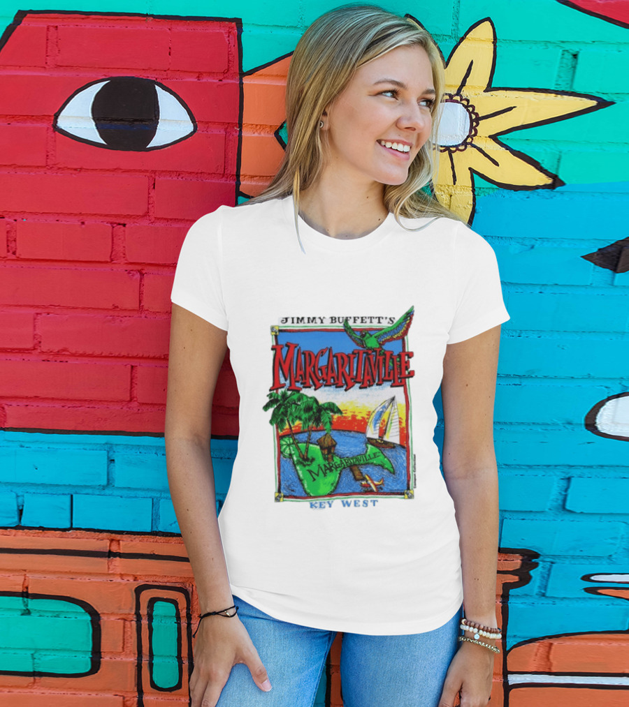 Jimmy Buffett's Margaritaville Key West Island Tropical Paradise Sailing Adventure T-Shirt