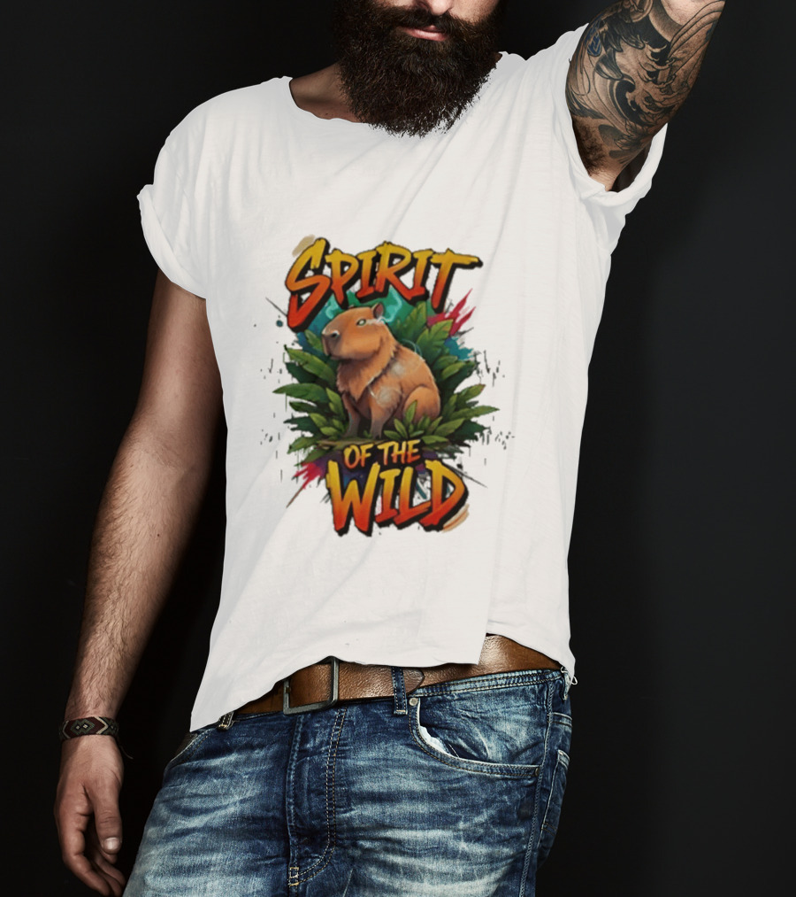 Spirit Of The Wild Capybara Nature Adventure T-Shirt
