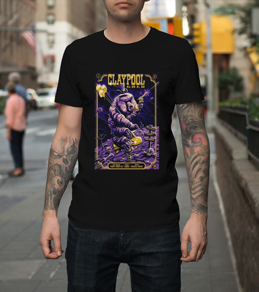 Claypool Gold Primus Frog Brigade Arizona Financial Theatre Phoenix June 30 2026 T-Shirt