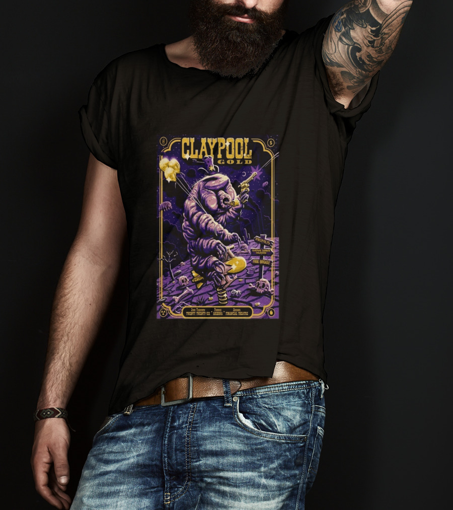 Claypool Gold Primus Frog Brigade Arizona Financial Theatre Phoenix June 30 2026 T-Shirt
