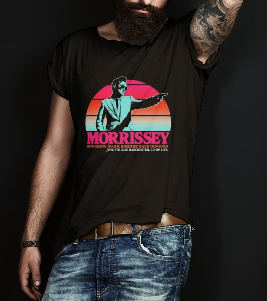 Morrissey Warm Summer Days June 7th 2025 Manchester CO OP Live T-Shirt