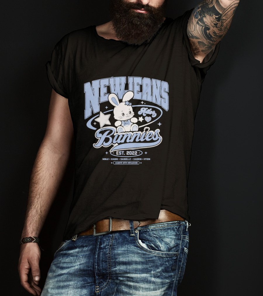 NewJeans Bunnies Est 2022 Haerin Minji Hanni Danielle Hyein Always With NewJeans T-Shirt